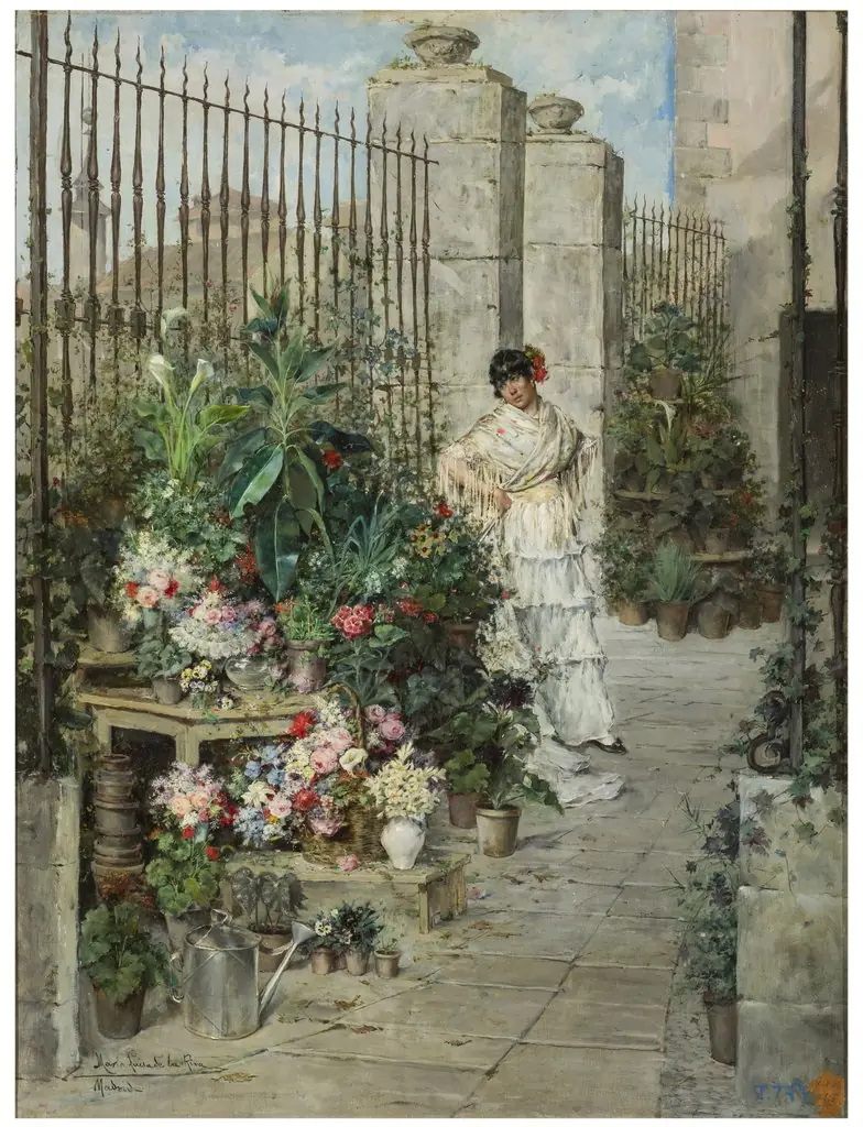 Puesto de flores