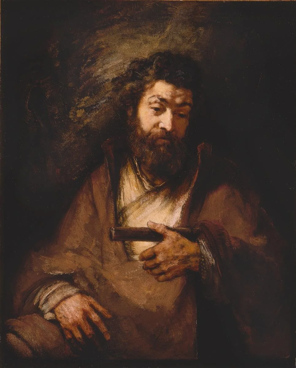 Der Apostel Simon, by Rembrandt, oil, 1661