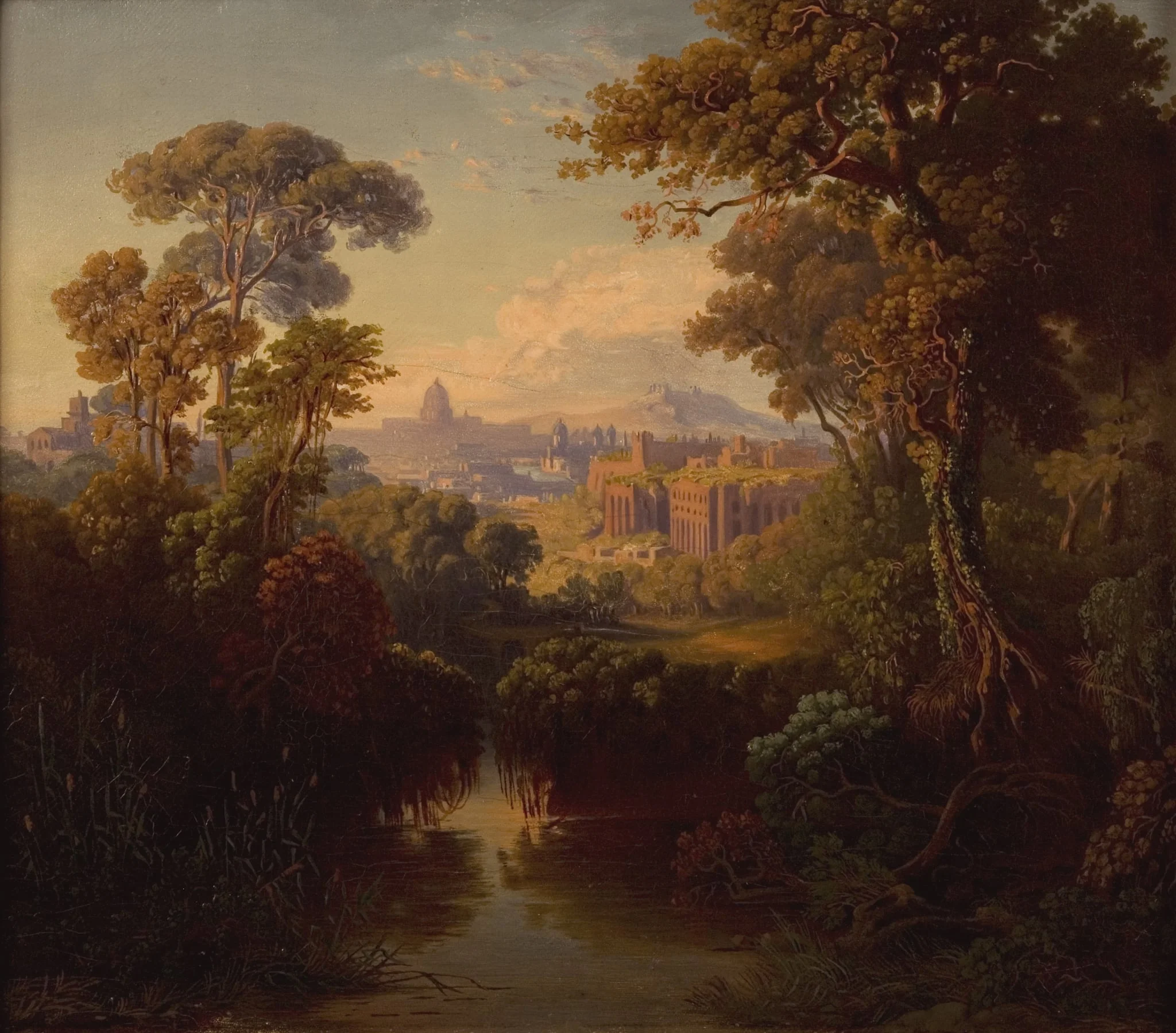 Blick auf Rom, by Unknown, 1850