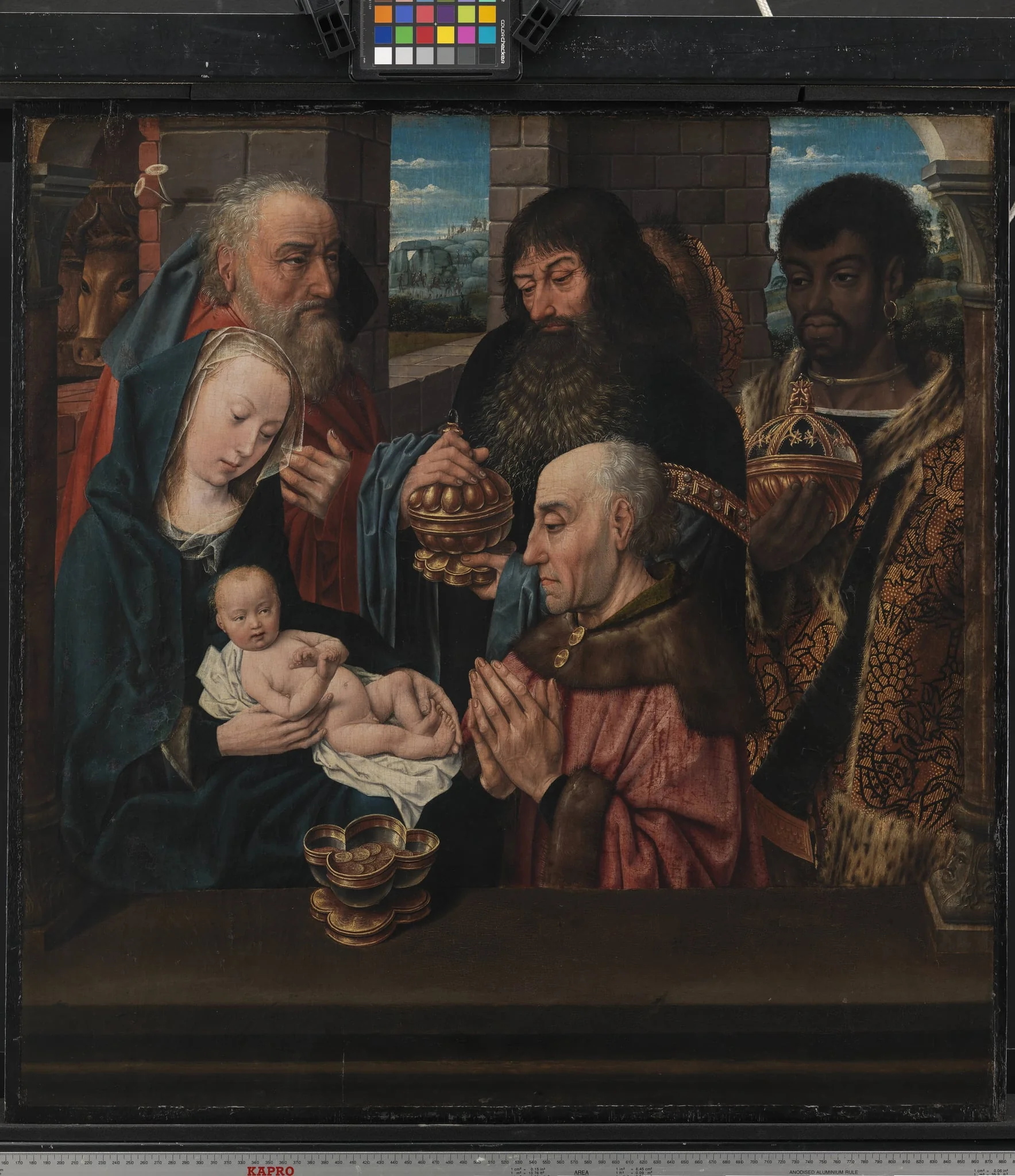 The Adoration of the Kings, by Unknown, 1450