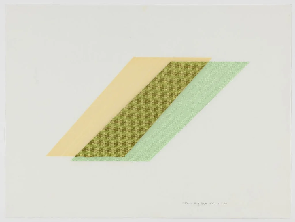 Untitled, by Channa Horwitz, gold, 1988