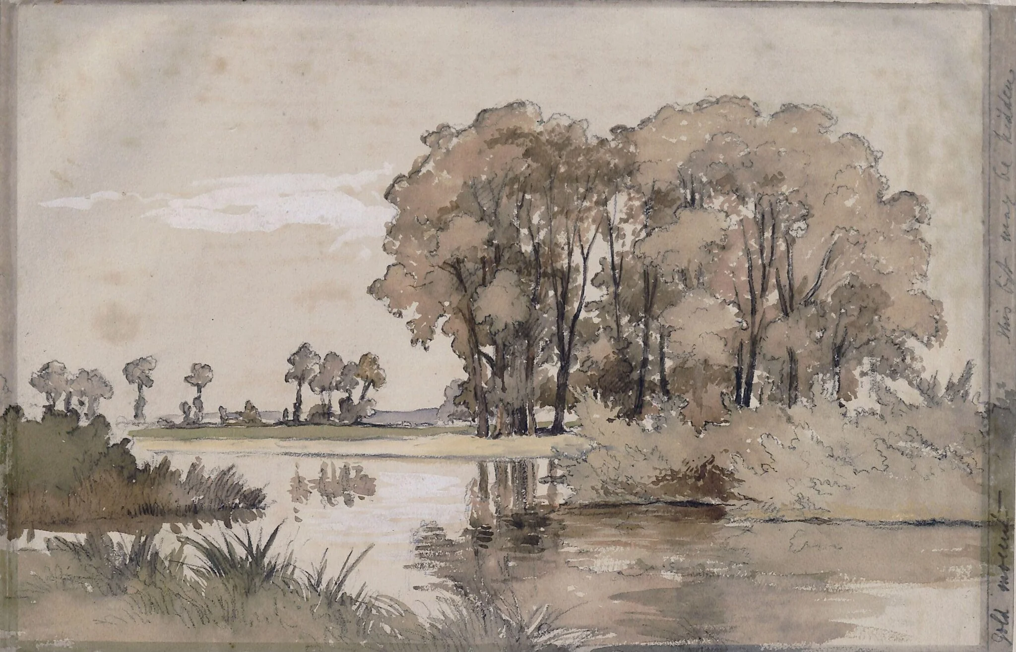 The Brocas Clump, Eton, by James Stark, watercolor, 1825