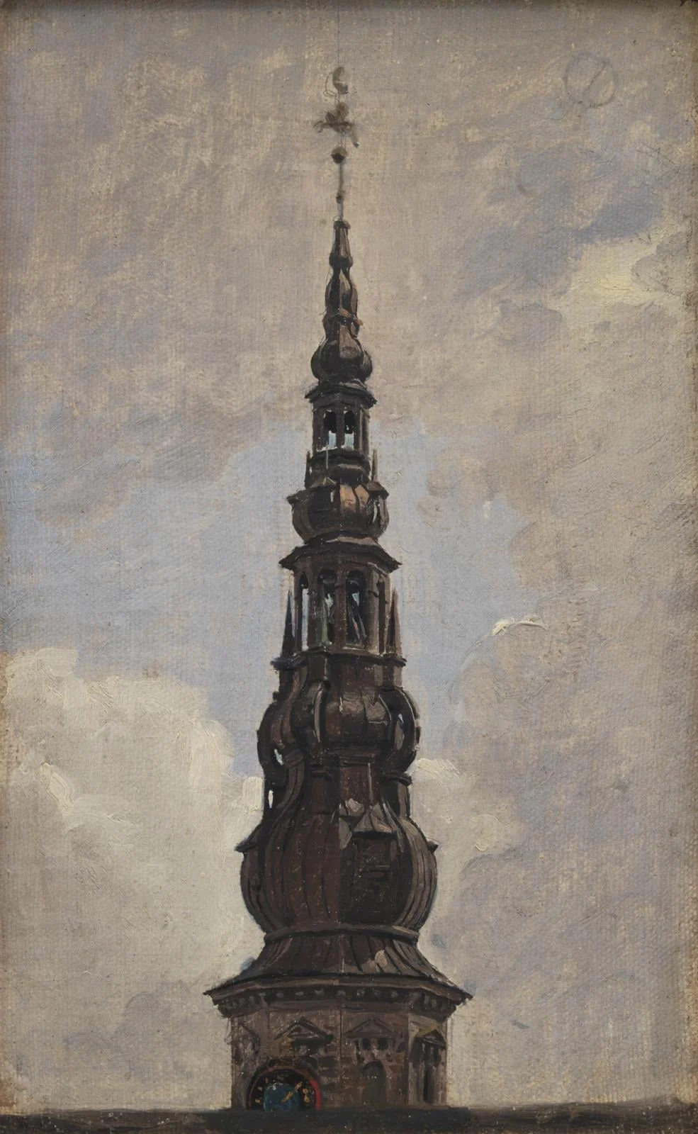 The Great Spire of Kronborg Castle. Study