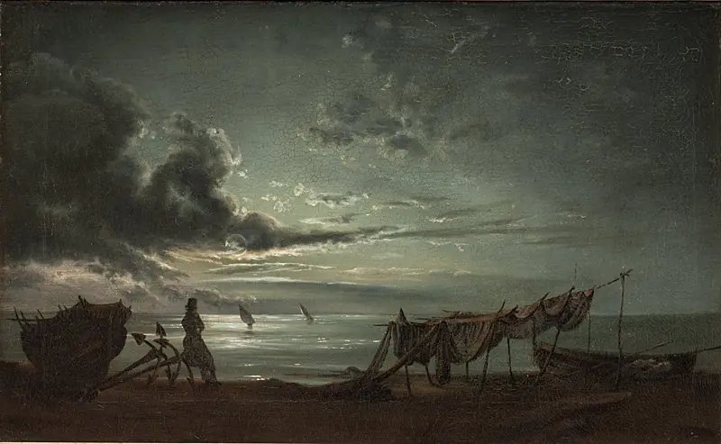 The Gulf of Naples. Moonlight