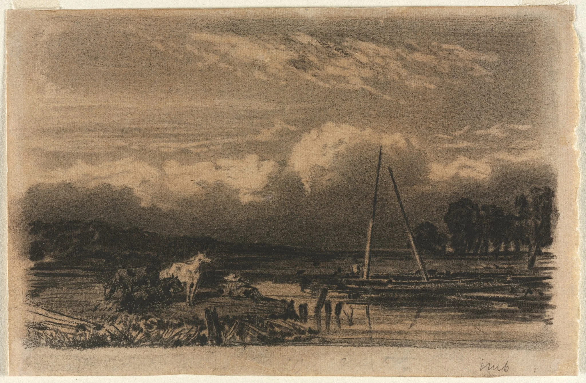 English View, after Jules Dupré, by Jules Dupré, 1804