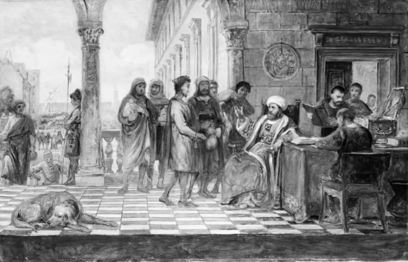 Lignelsen om de betroede pund, by Unknown, 1850