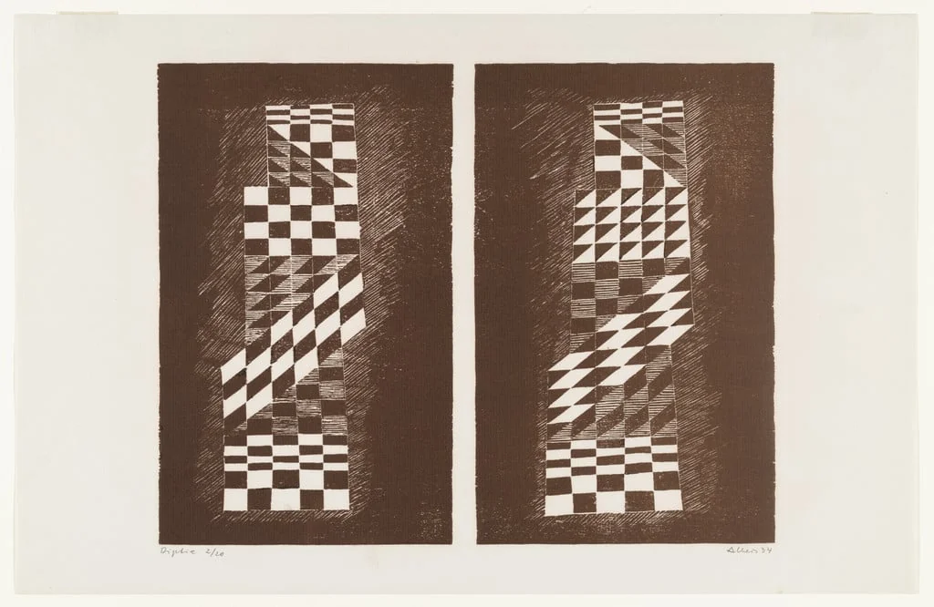 Untitled, by Josef Albers, ink, 1934
