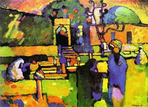 Arabian Cemetery, by Wassily Kandinsky, oil, 1909
