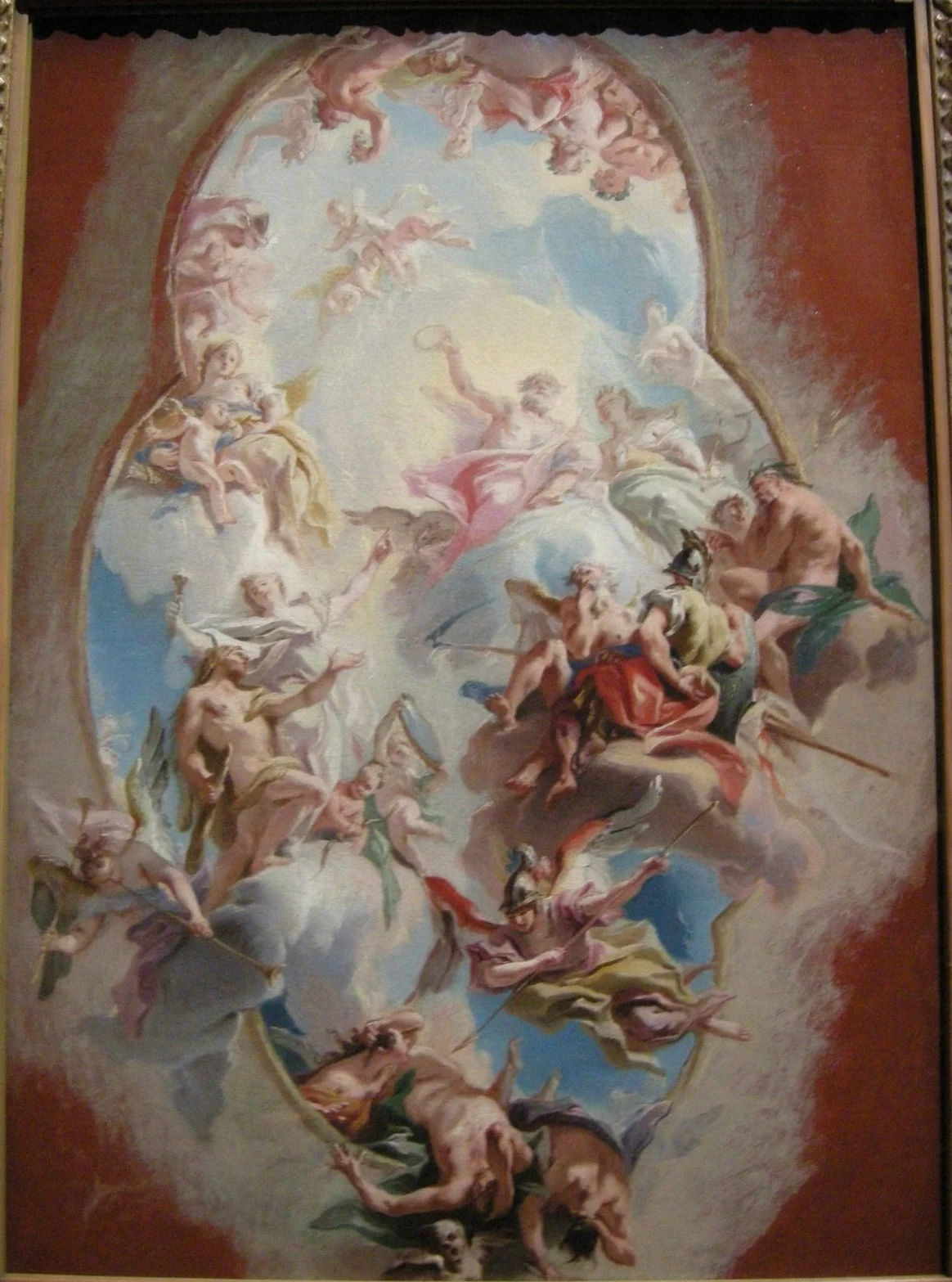 Hercules led by knowledge to immortality