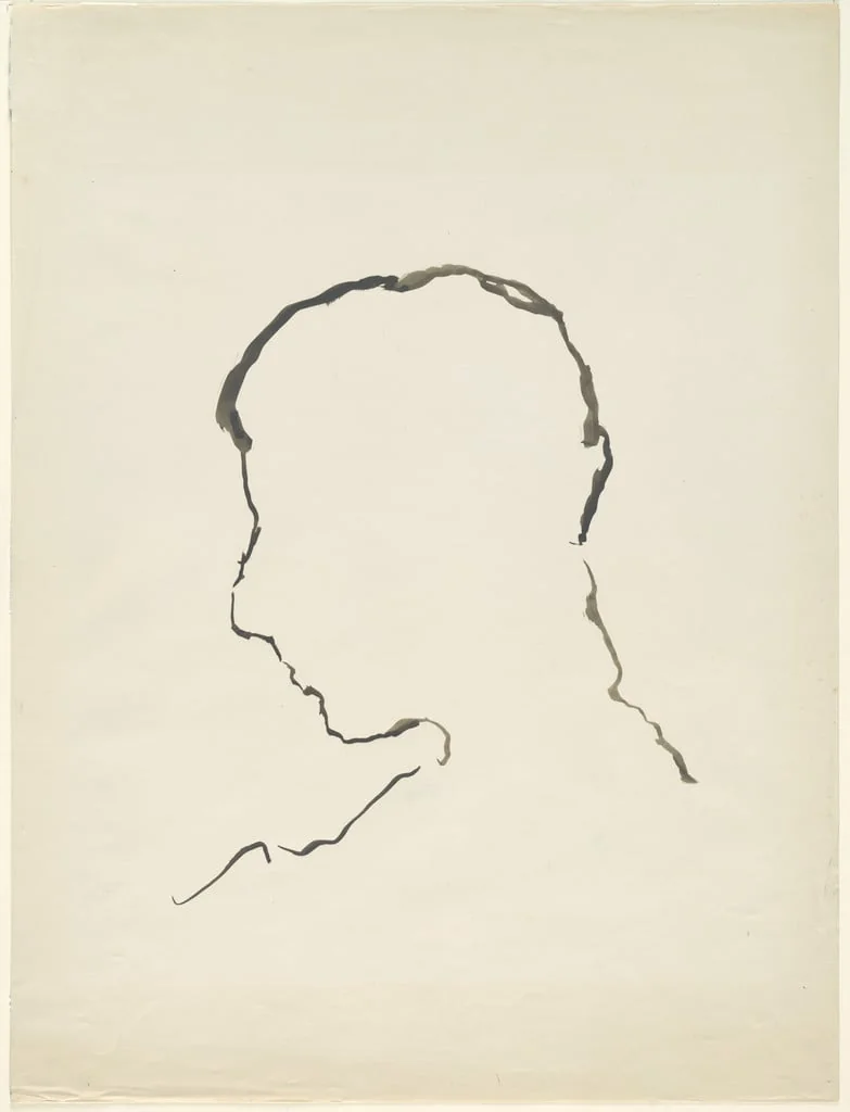 Untitled, by Ferdinand Hodler, ink, 1914