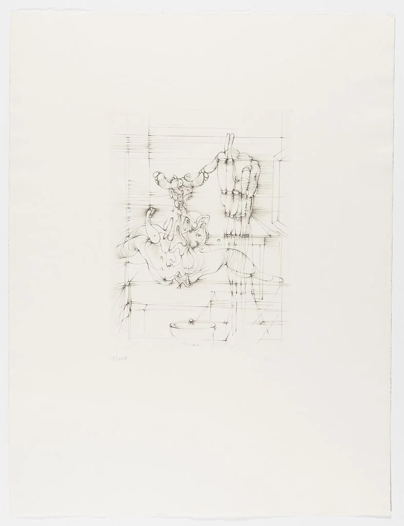Untitled, by Hans Bellmer, ink, 1973