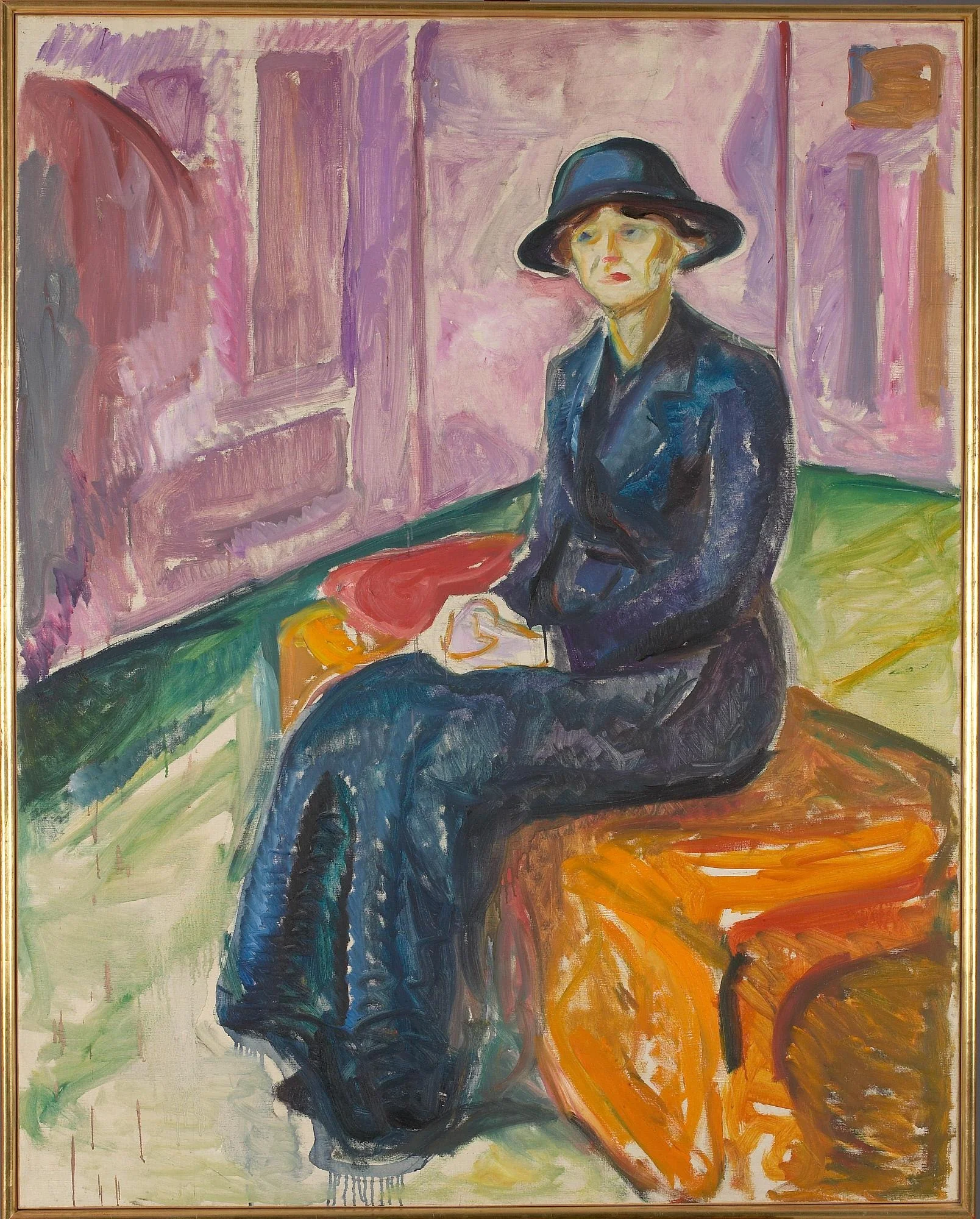 Seated on a Suitcase