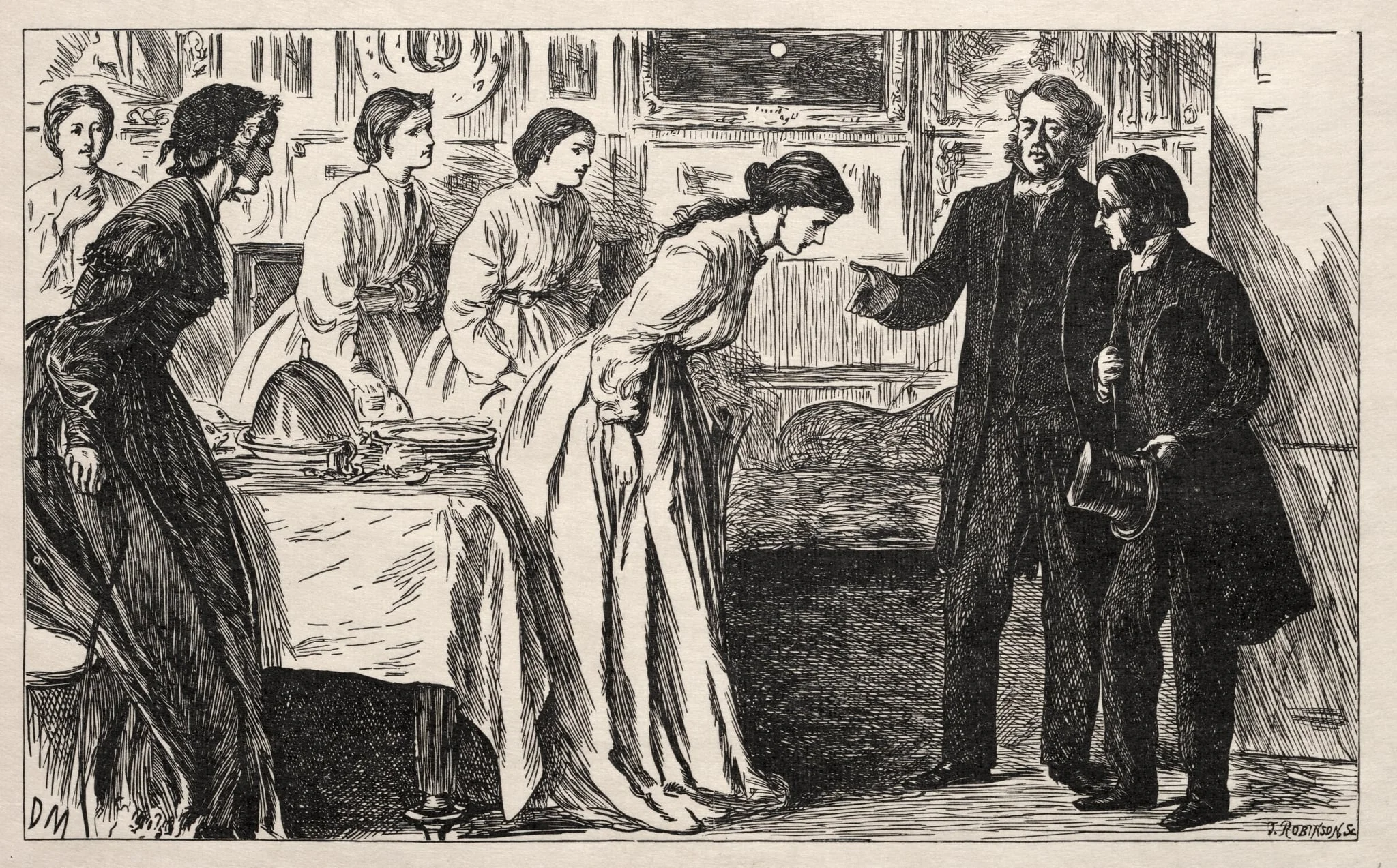 Wanted a Curate.  Rather an Ordeal for the Reverend M. Green, by George Louis Palmella Busson Du Maurier, 1865