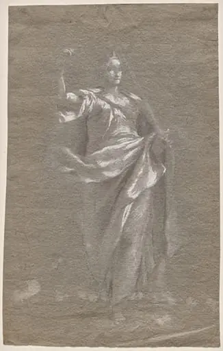 Allegorical Figure (recto)