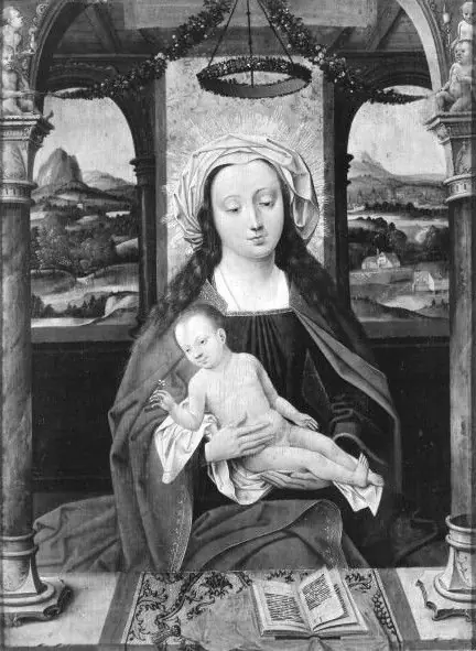 Mary enthroned with the Christ child