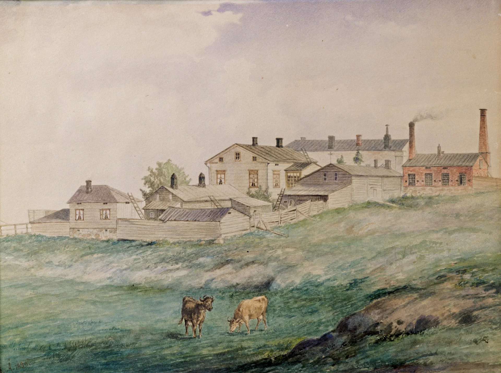 Korkeavuorenkatu 14-16, pohjoisesta päin, by Rudolf Åkerblom, 1897