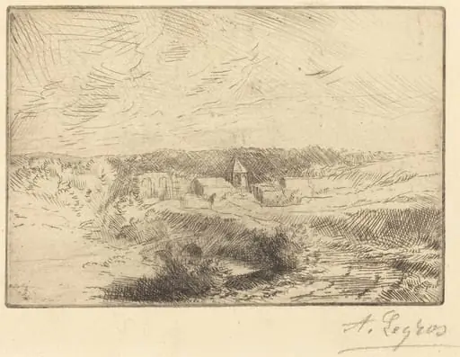 Village of Wimille, near Boulogne  (Village de Wimille, pres Boulogne)