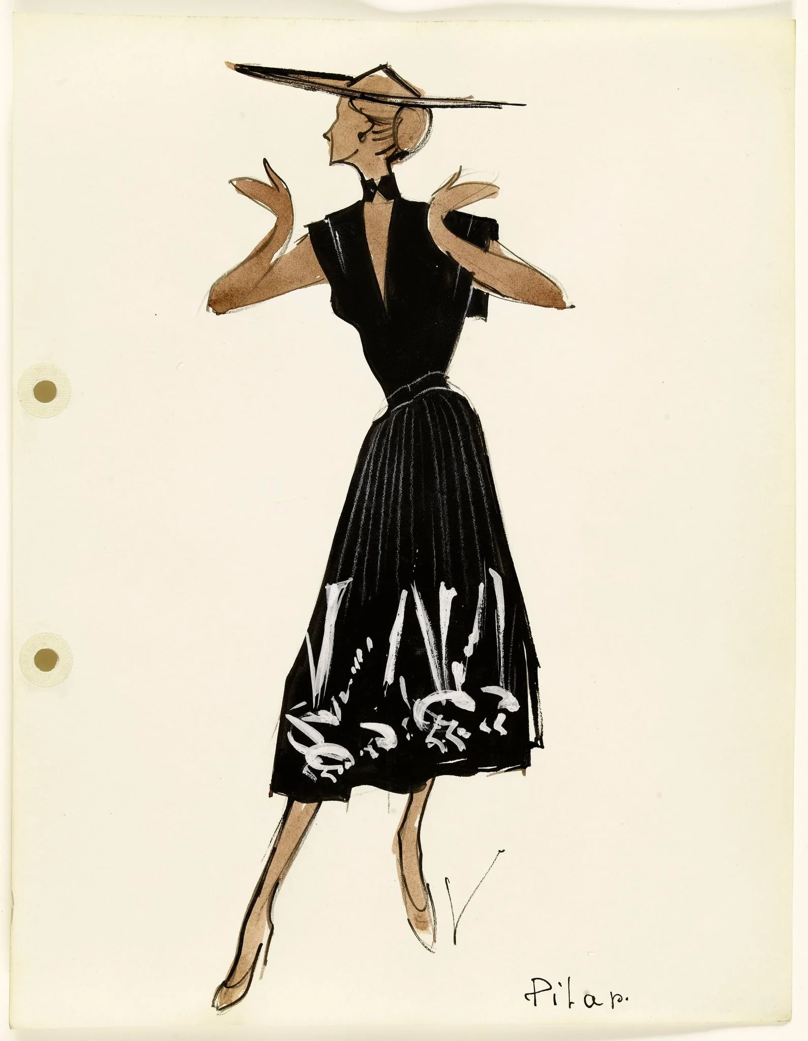 'Pilar', by Marie-Louise Carven, 1951