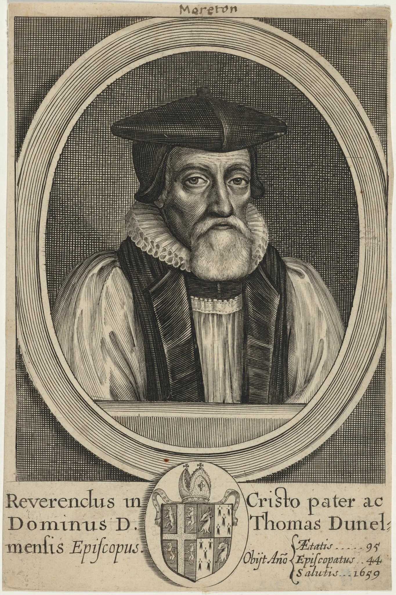 Thomas Morton, by William Faithorne, ink, 1660