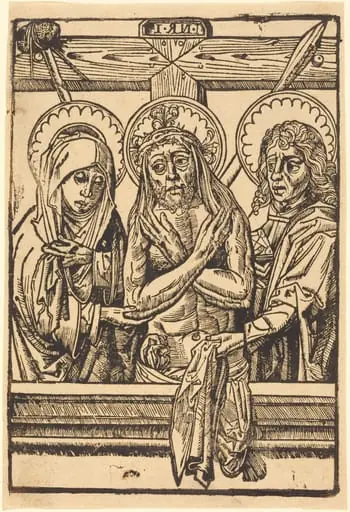 Christ between Maria and John