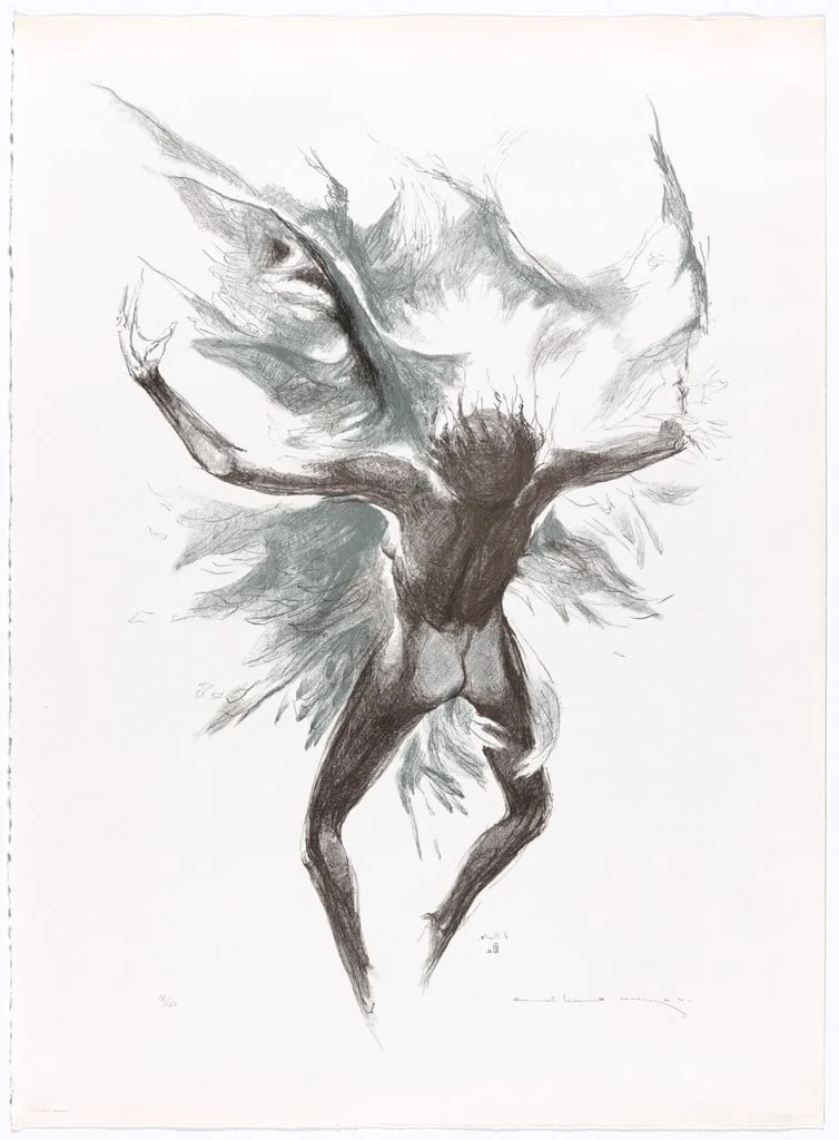 Untitled, by Guillermo Meza, ink, 1973