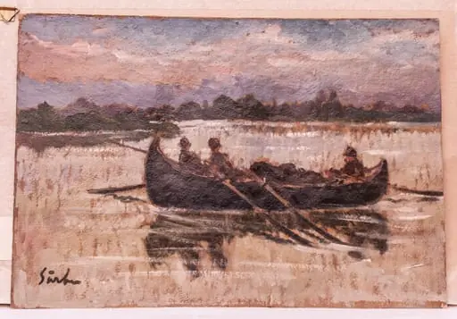 Barcă cu pescari
