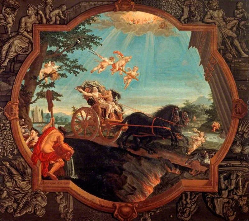 The Rape of Proserpine, by John Alexander, oil, 1720