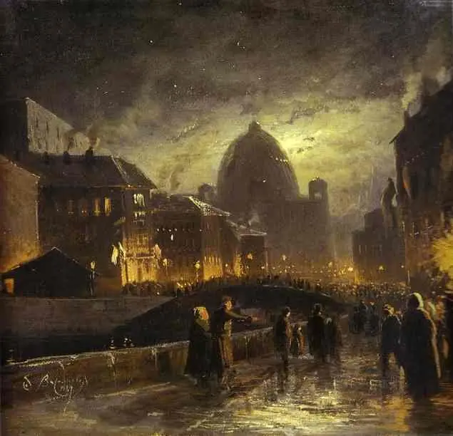 Illumination in St. Petersburg.