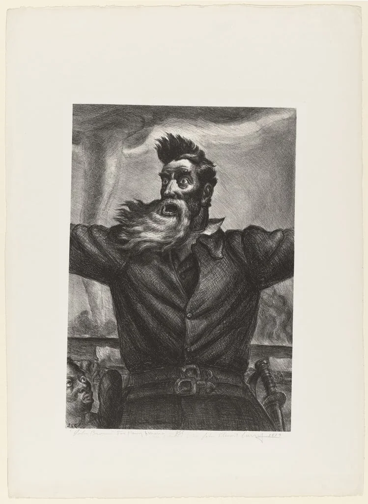 Untitled, by John Steuart Curry, ink, 1939