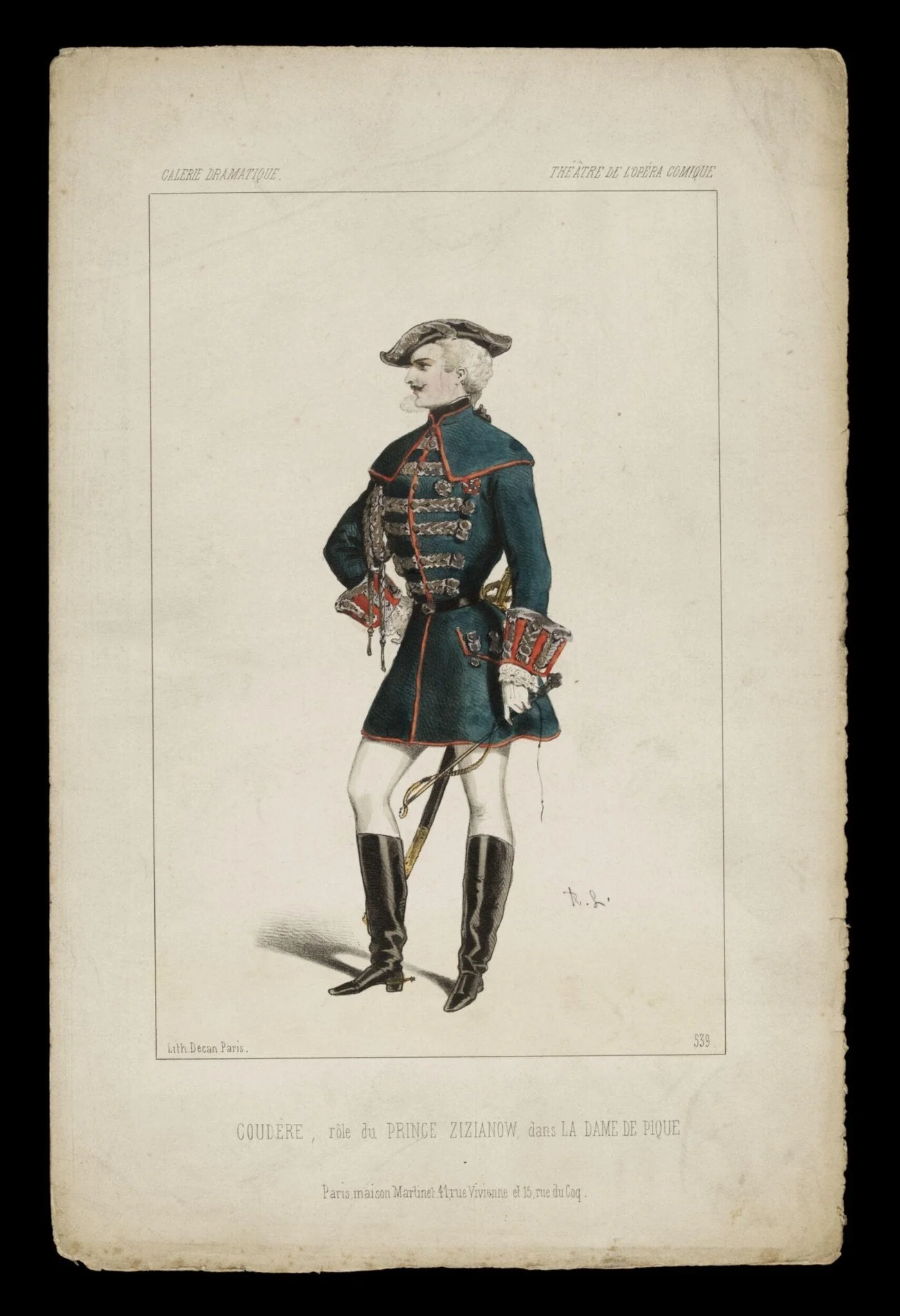 H Beard Print Collection, by Alexandre Lacauchie, 1874