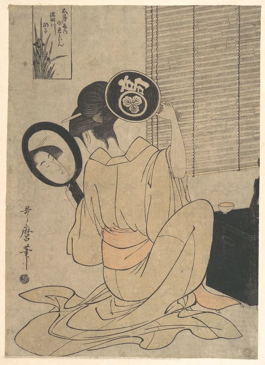 Untitled, by Kitagawa Utamaro, ink, 1795