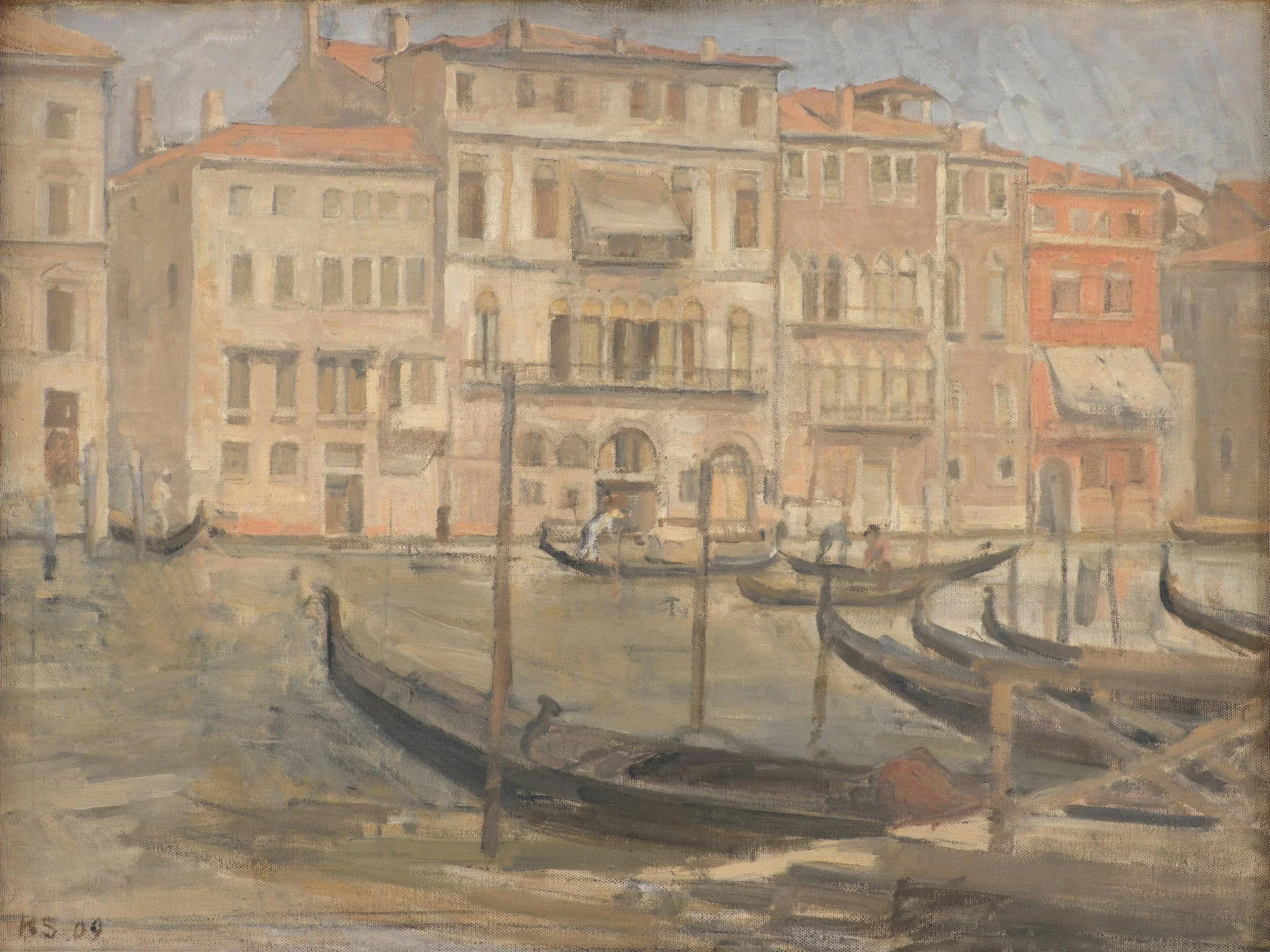 Ved Canal Grande i Venedig, by Unknown, 1909