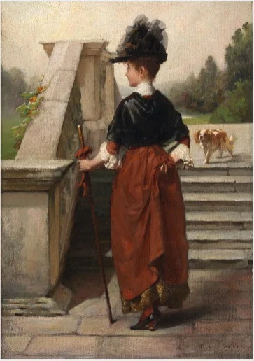 A Young Lady, by Stephen Catterson Smith the younger, oil, 1896