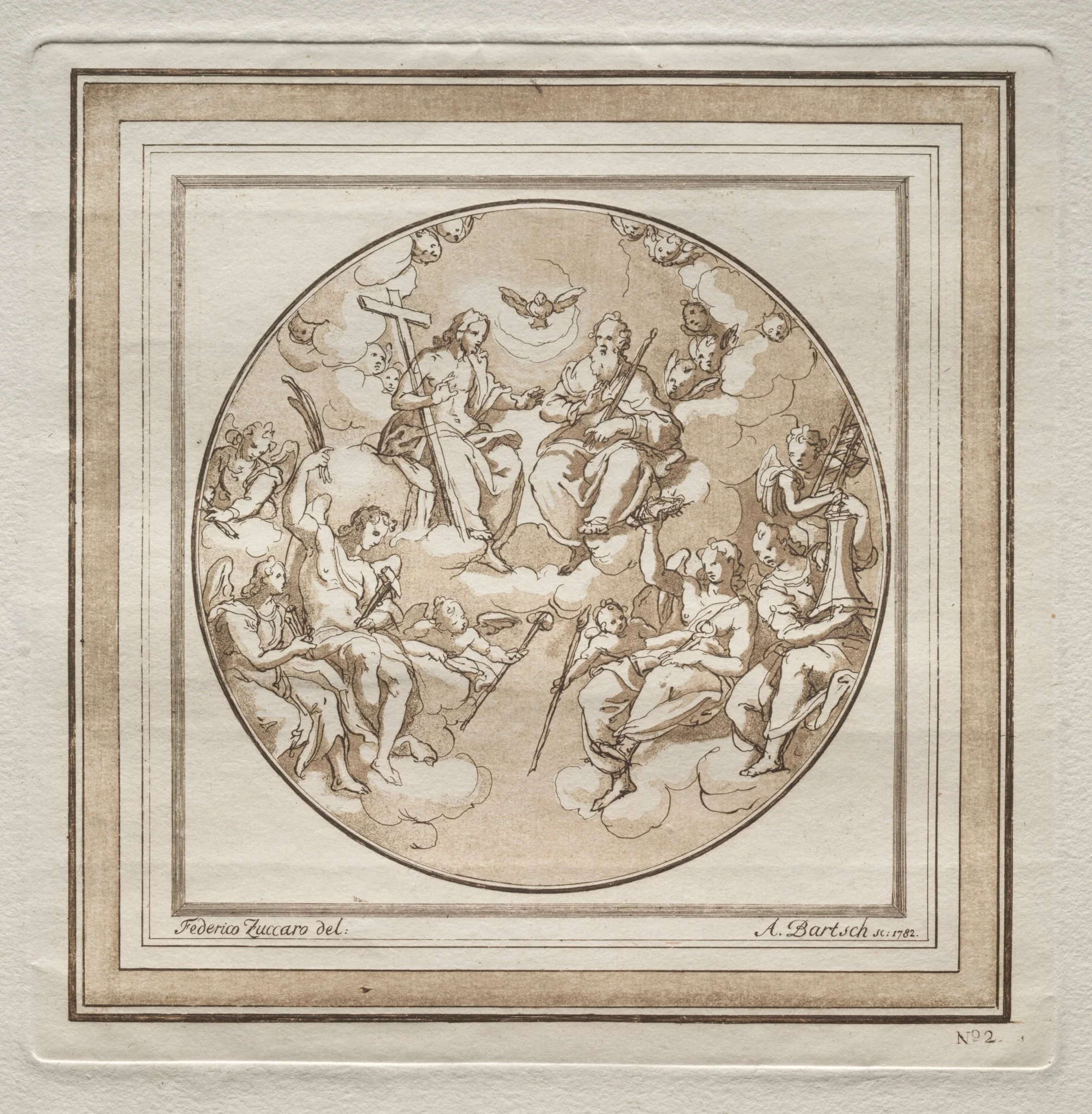 The Trinity, by Adam von Bartsch, 1782