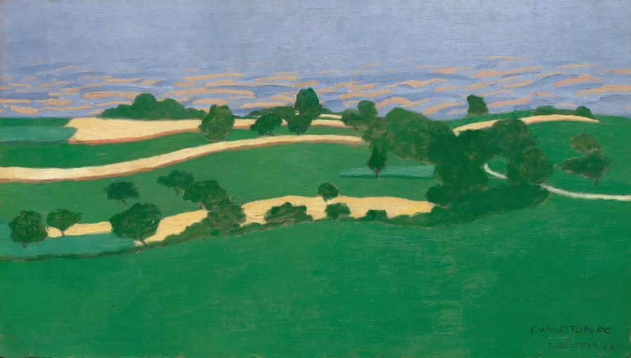 Corn Fields, by Félix Vallotton, unspecified, 1900