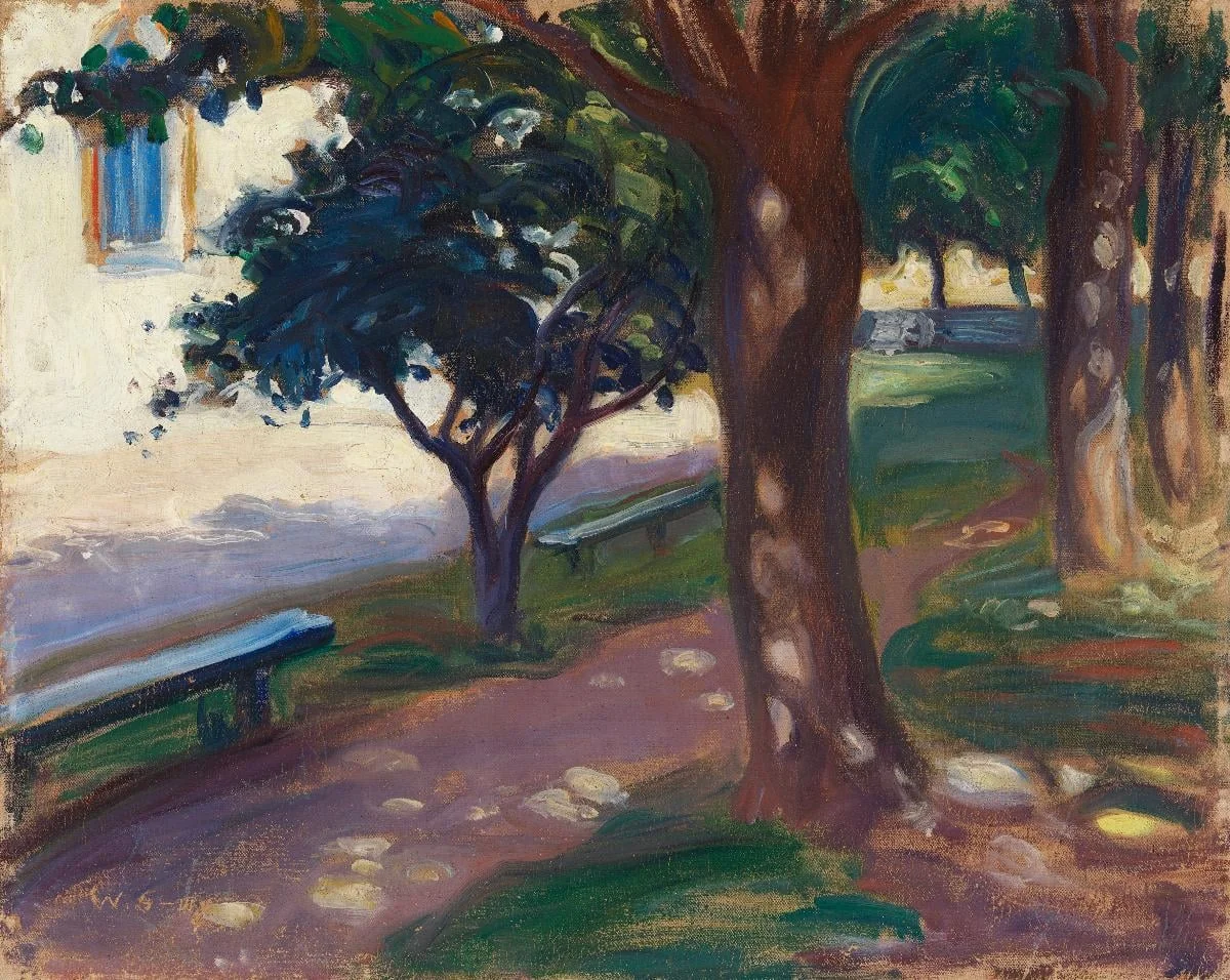 Puistokuva, by Wilho Sjöström, unspecified