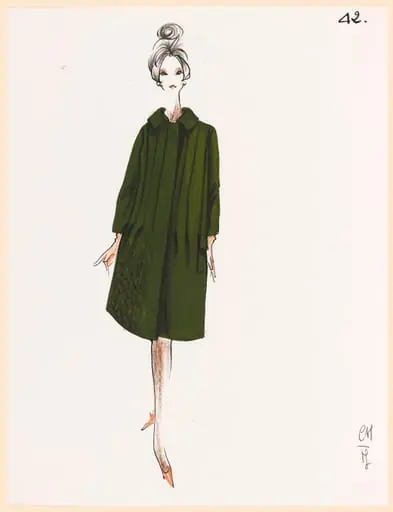 Manteau vert bouteille