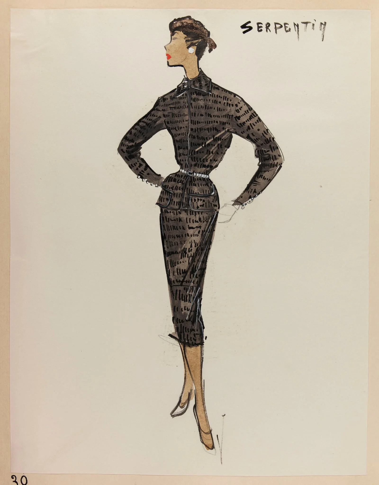 Serpentin, by Carven, 1952