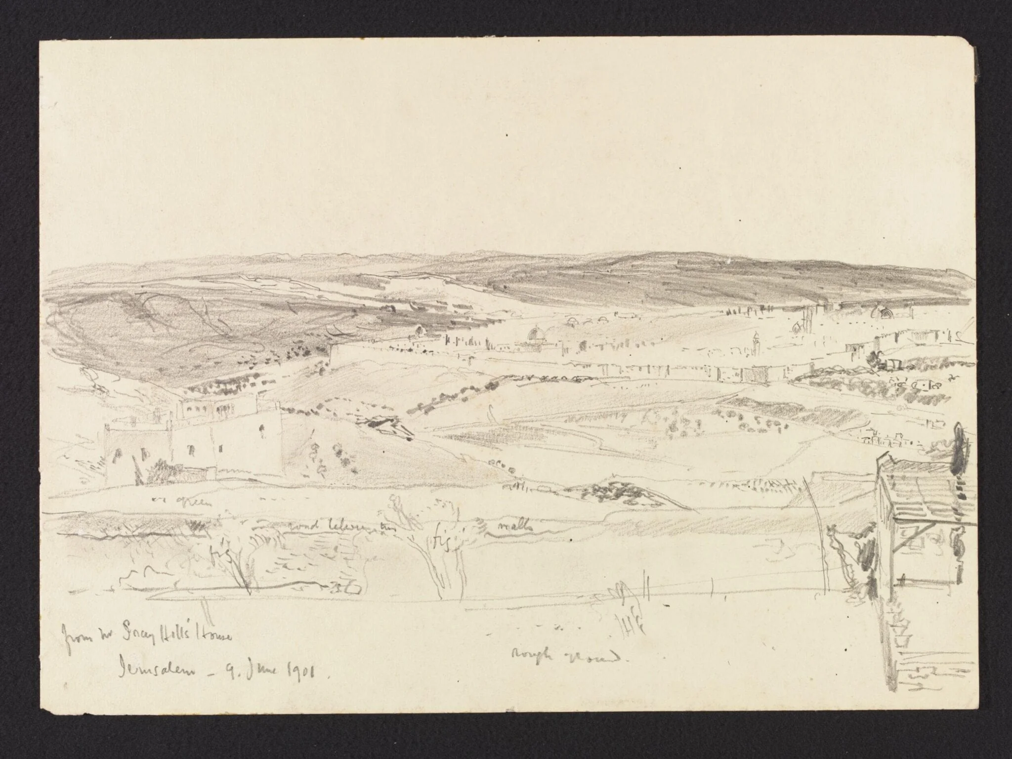 From Mr Gray Hill's House, Jerusalem, by John Fulleylove, 1901