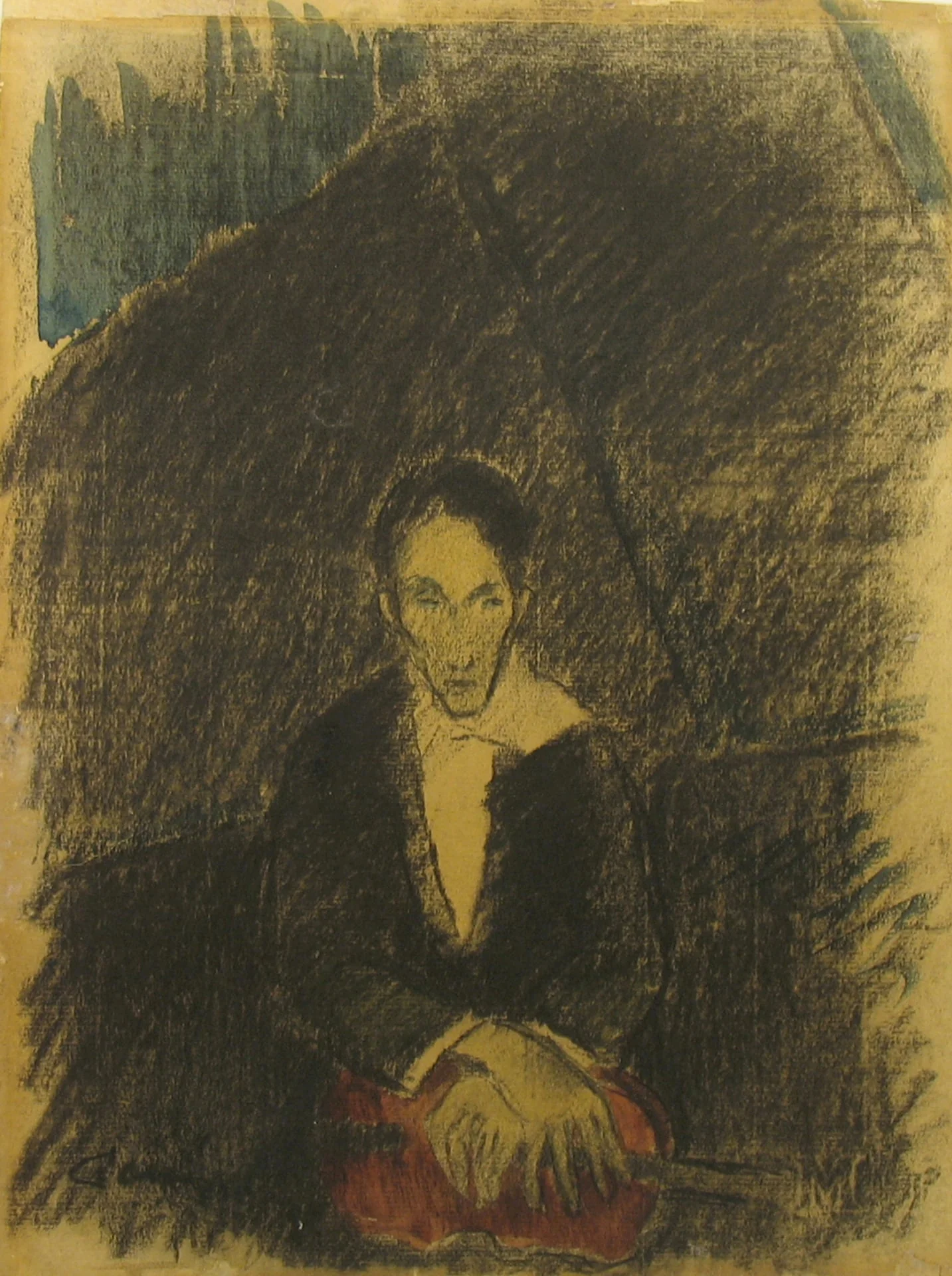 Viulisti, by Alvar Cawén