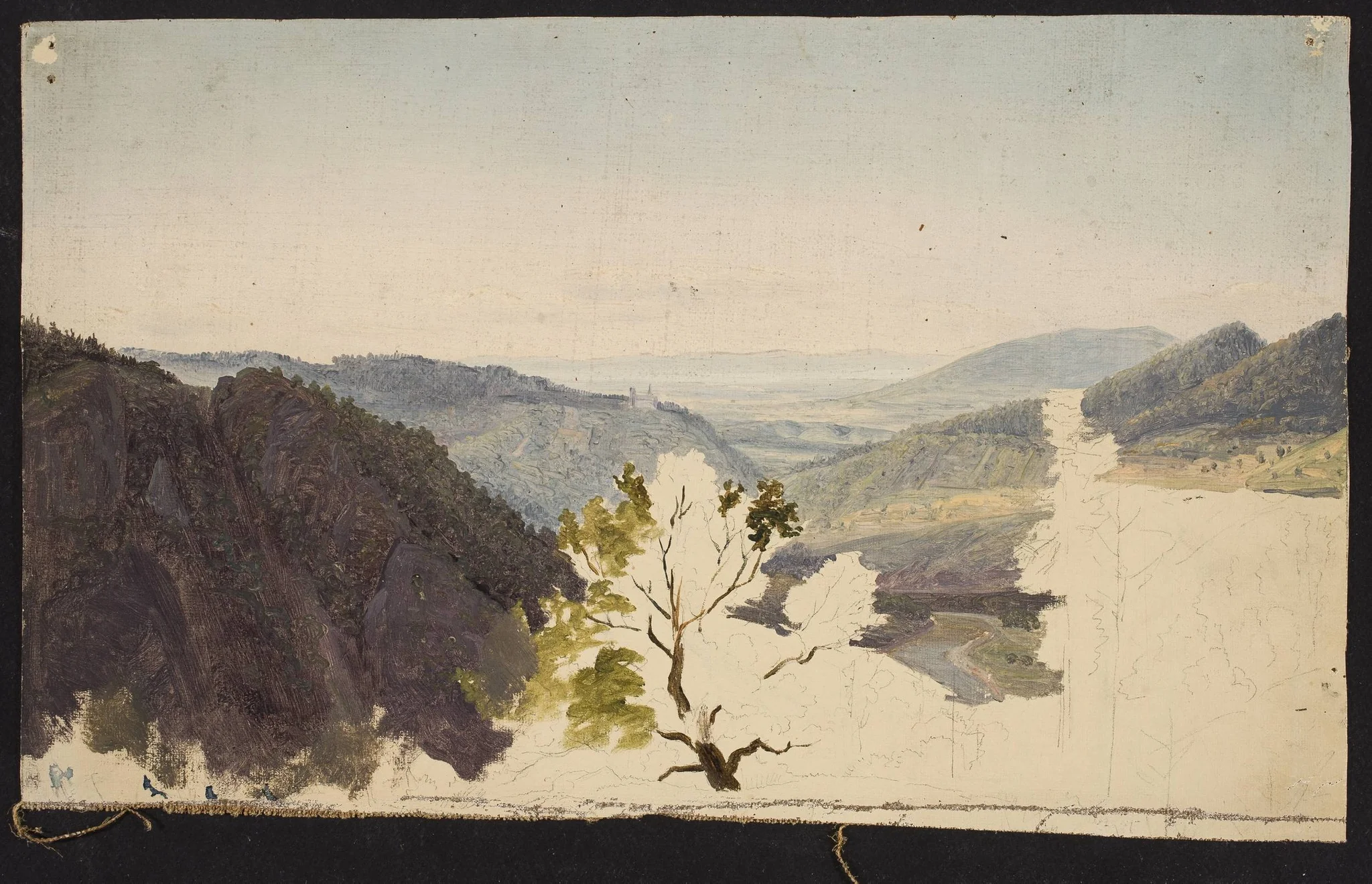 Mountain landscape, sketch