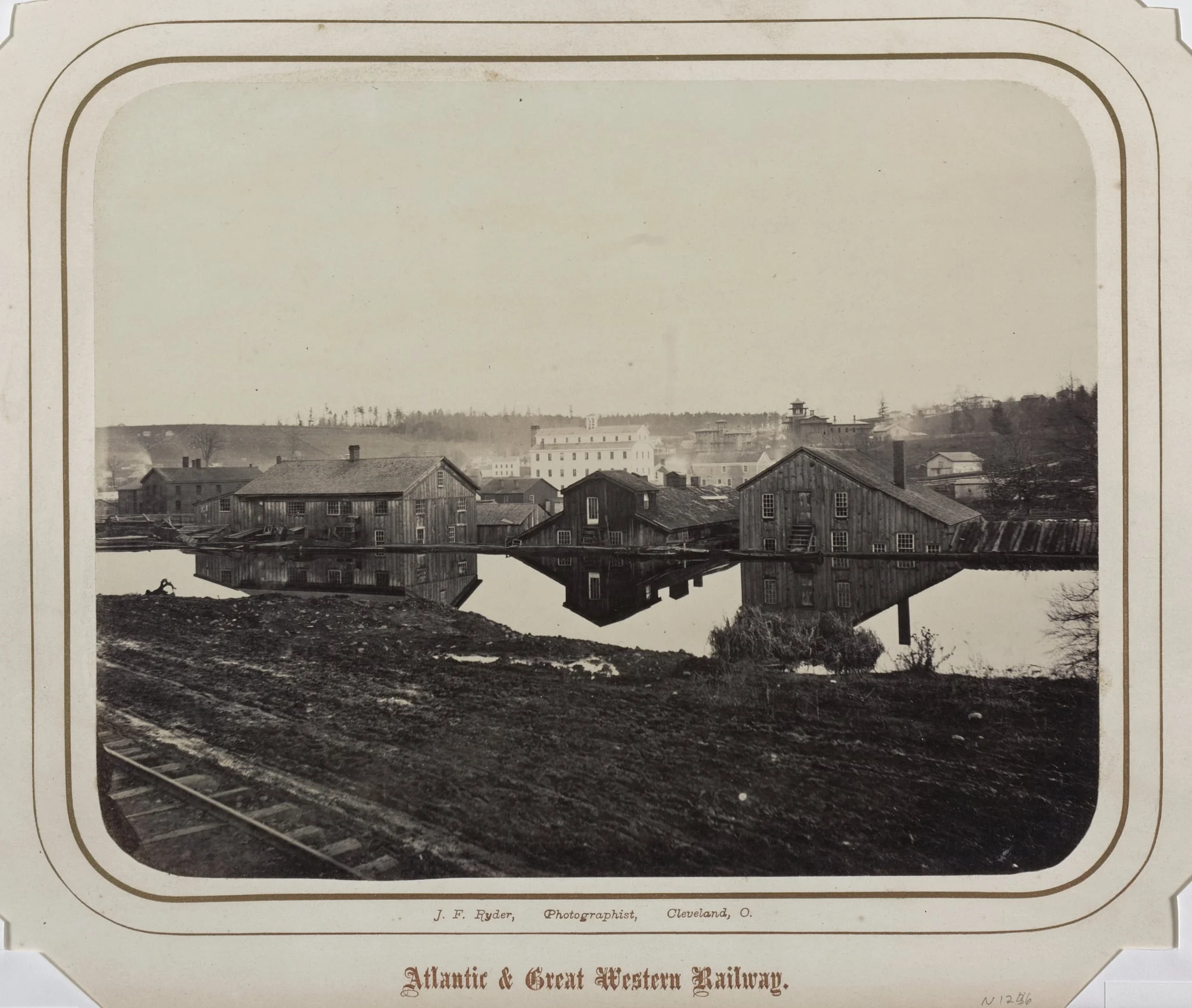Industrial Buildings (Reflected in Erie Canal, Meadville?)