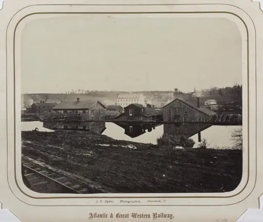 Industrial Buildings (Reflected in Erie Canal, Meadville?)