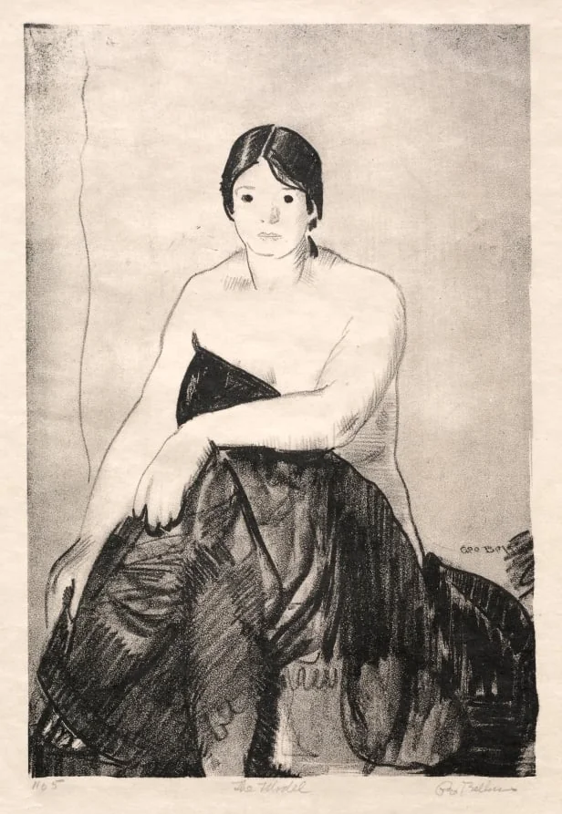The Model, First Stone, by George Bellows, 1917