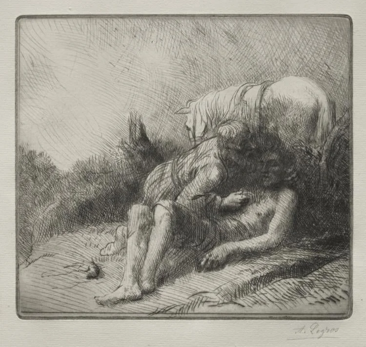 The Good Samaritan, by Alphonse Legros, 1884