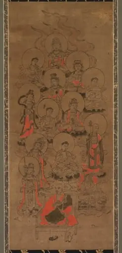 Twelve Buddhas and Kobo Daishi (Jusanbutsu)