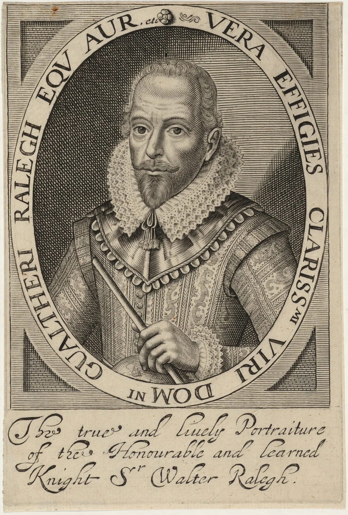 Sir Walter Raleigh, by Unknown, ink, 1621