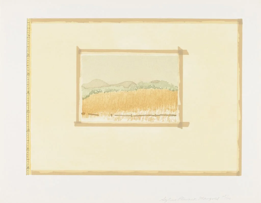 Untitled, by Sylvia Plimack Mangold, ink, 1977