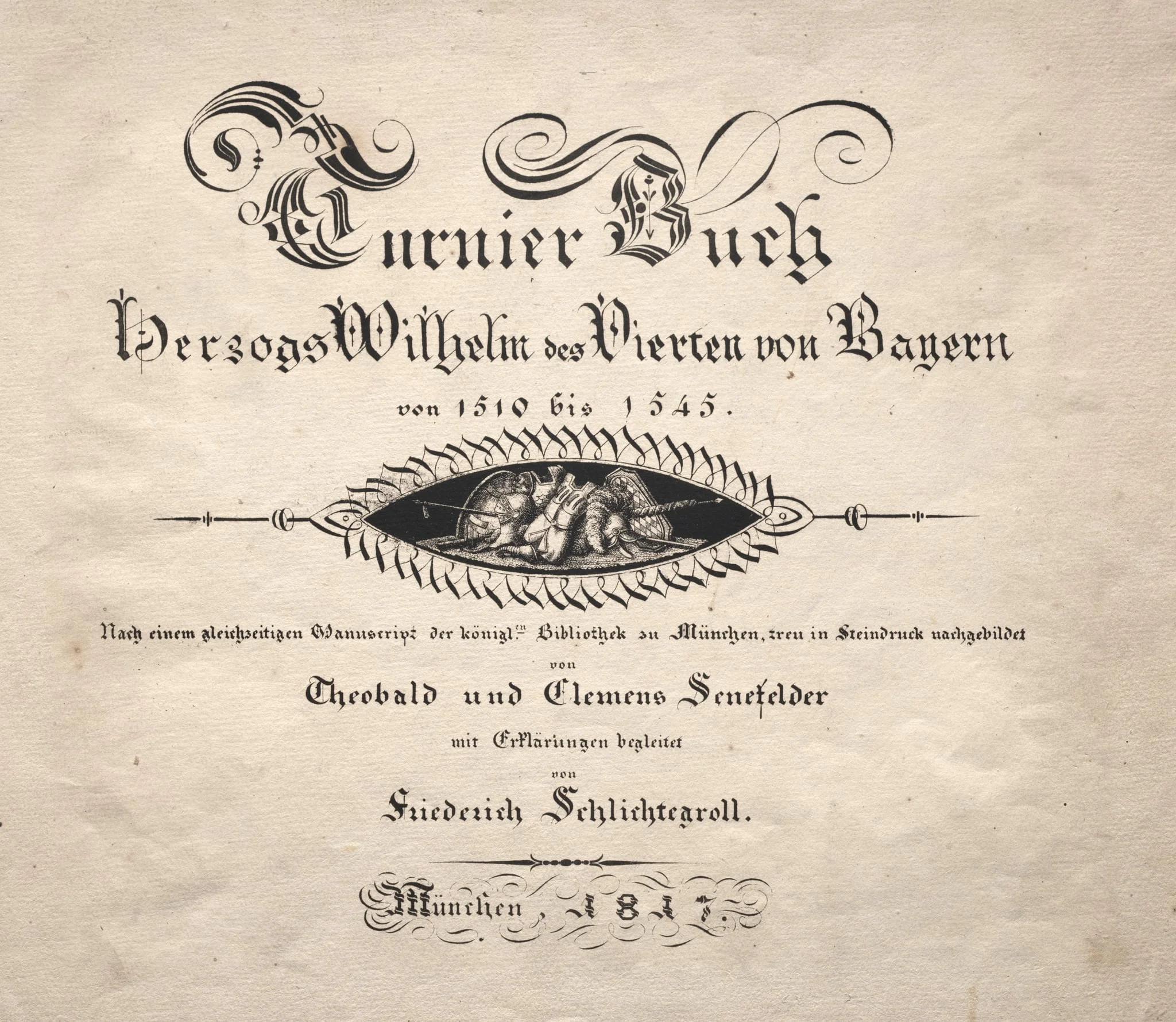 Book on Tournaments:  Title Page