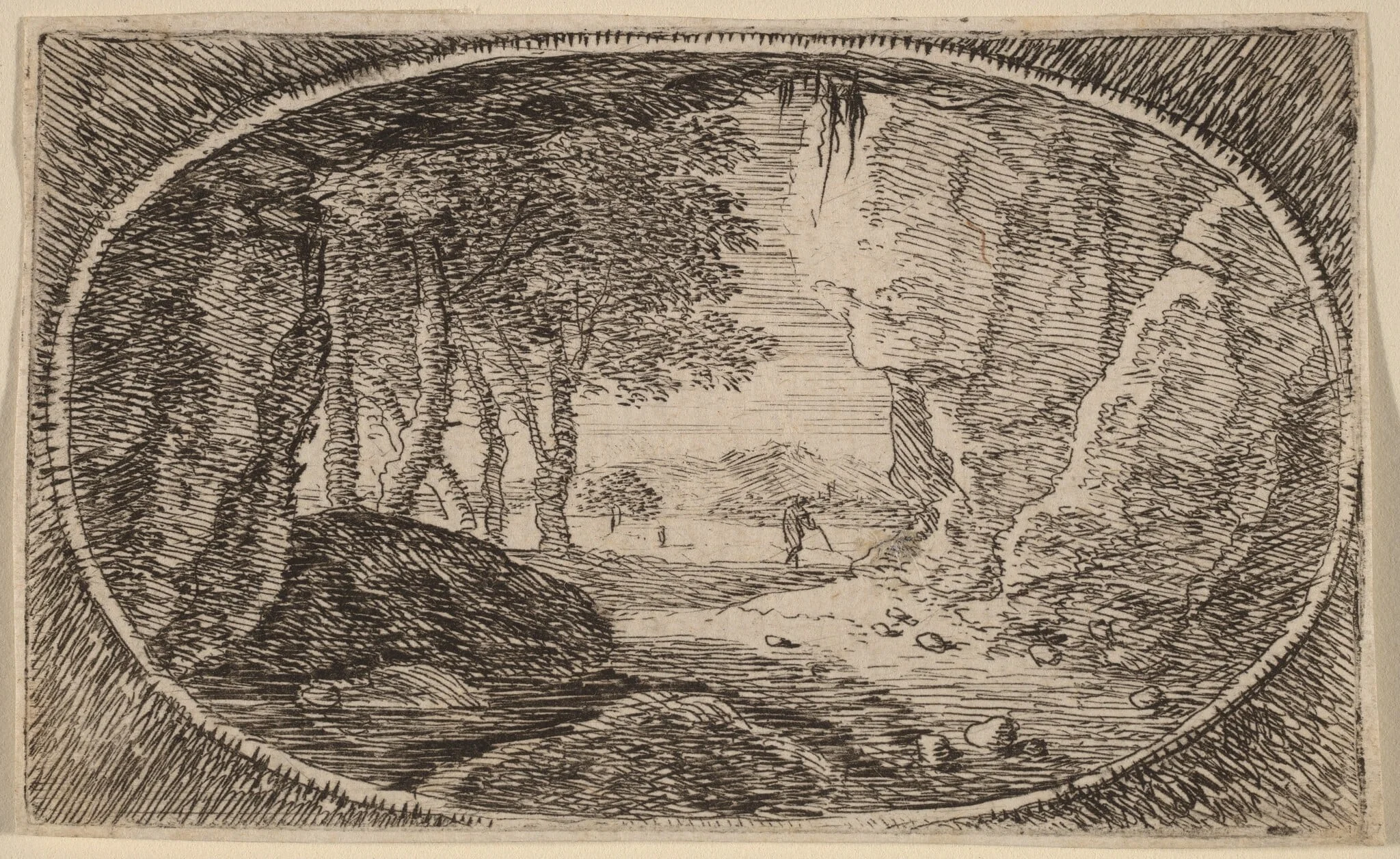 The Rocks, by Herman van Swanevelt, ink, 1628